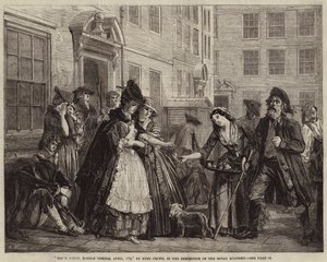 Brick Court, Middle Temple, April 1774 by Eyre Crowe